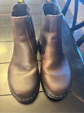 Dr. Martens Women's Brown Chelsea Booties